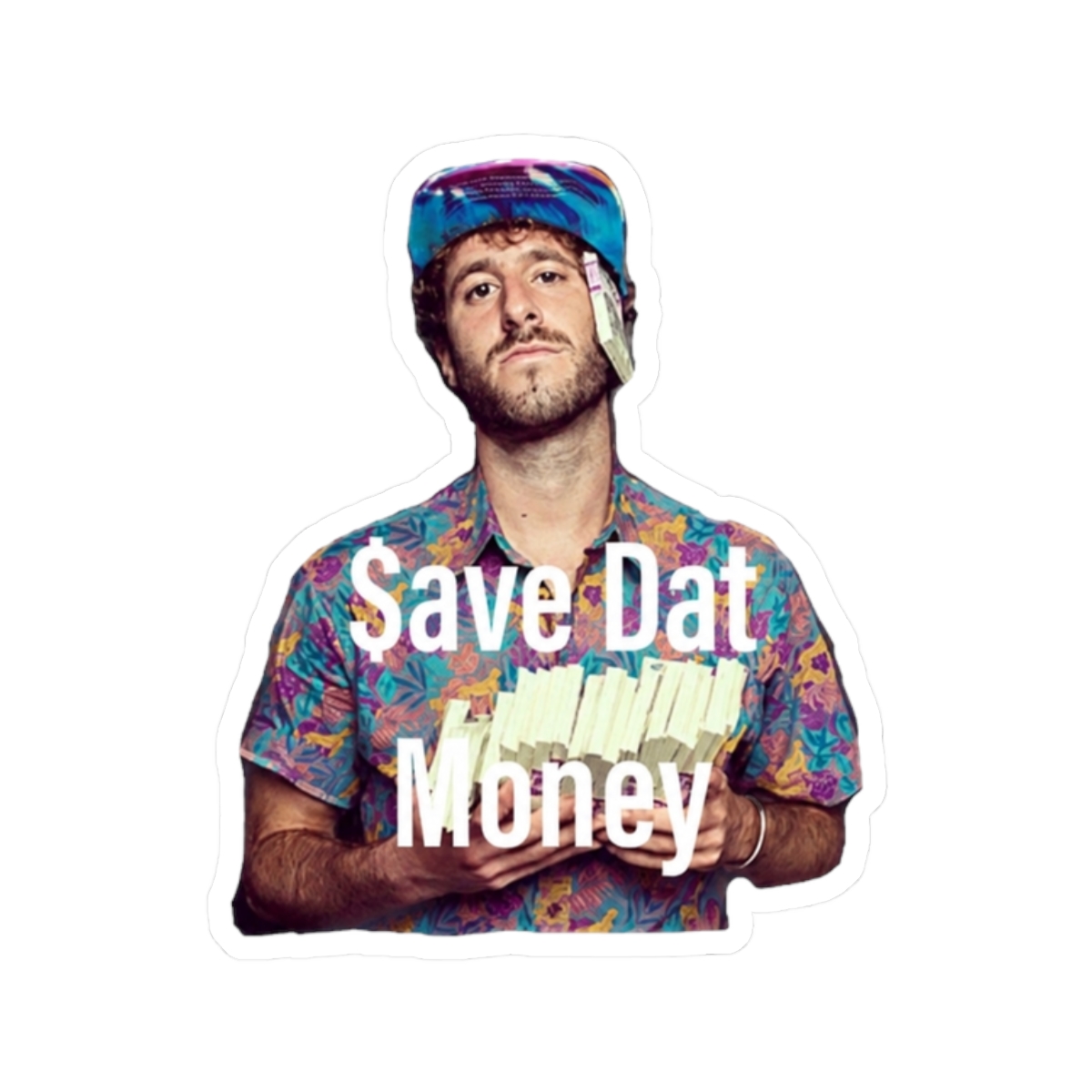 $ave Dat Money, lil dicky sticker - alternate angle 3, merchandise