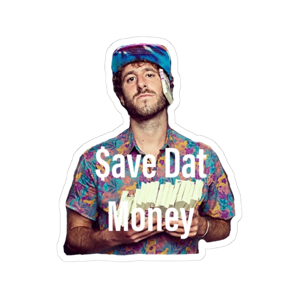 $ave Dat Money, lil dicky sticker - alternate angle 2, merchandise